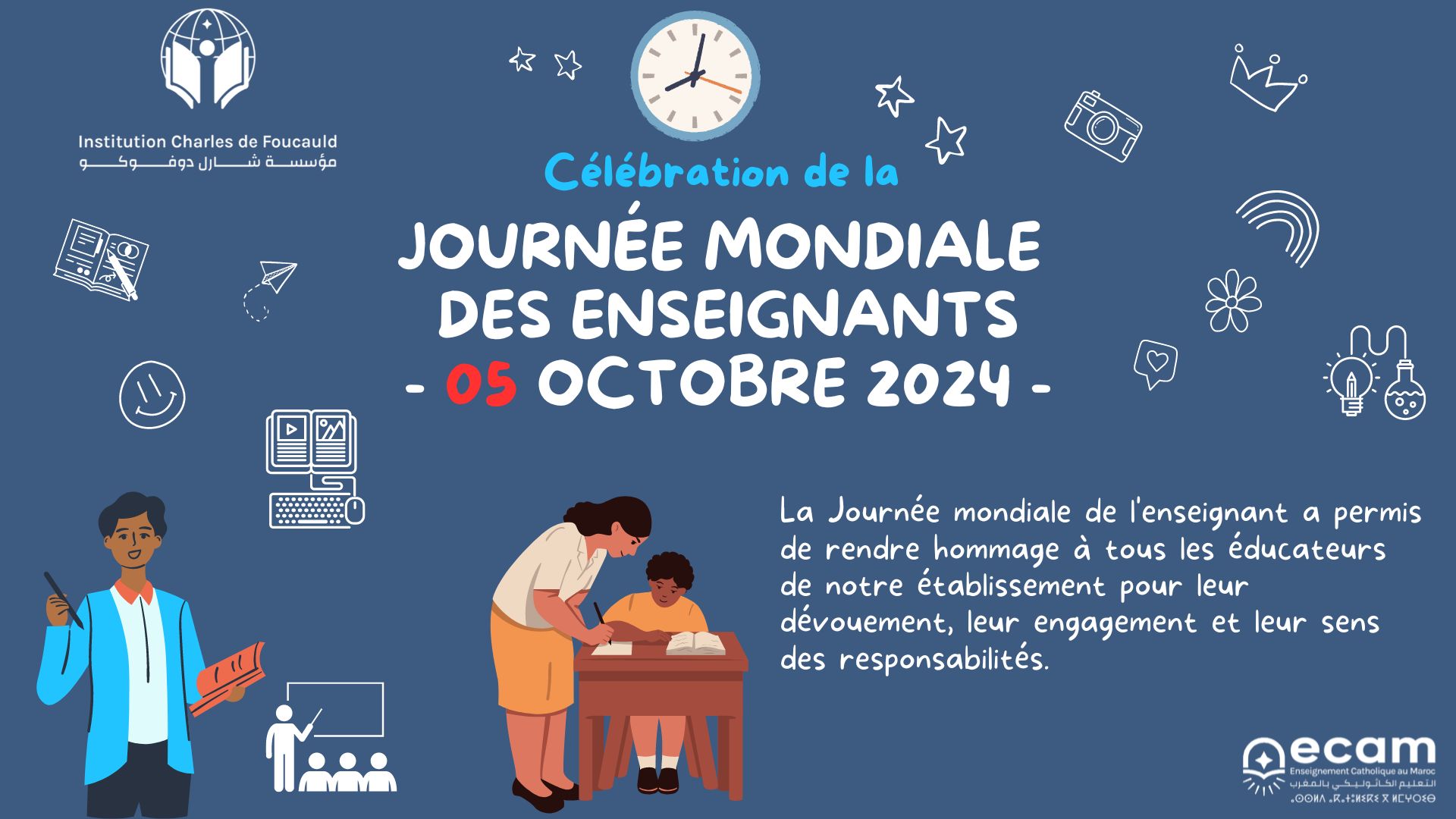 Journée mondiale des enseignants – 05 octobre 2024