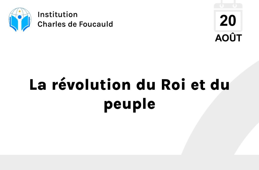 La révolution du Roi et du peuple